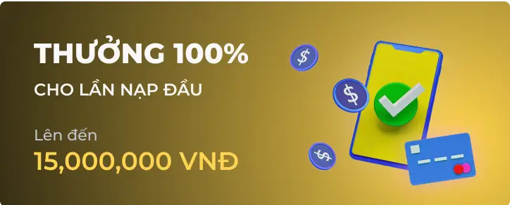 Thưởng nạp lần đầu 100% tại B52